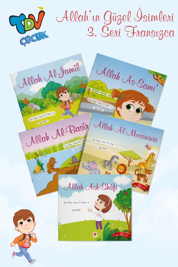 Les Beaux Noms D' Allah ( Allahın Güzel İsimleri 3 Set 5 Kitap ) 