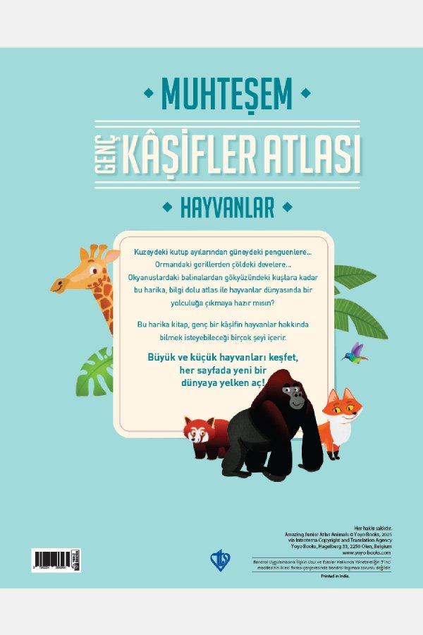 Muhteşem Genç Kaşifler Atlası Hayvanlar 