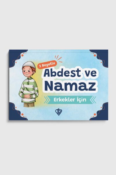 3 Boyutlu Abdest ve Namaz Kitapçığı Mavi
