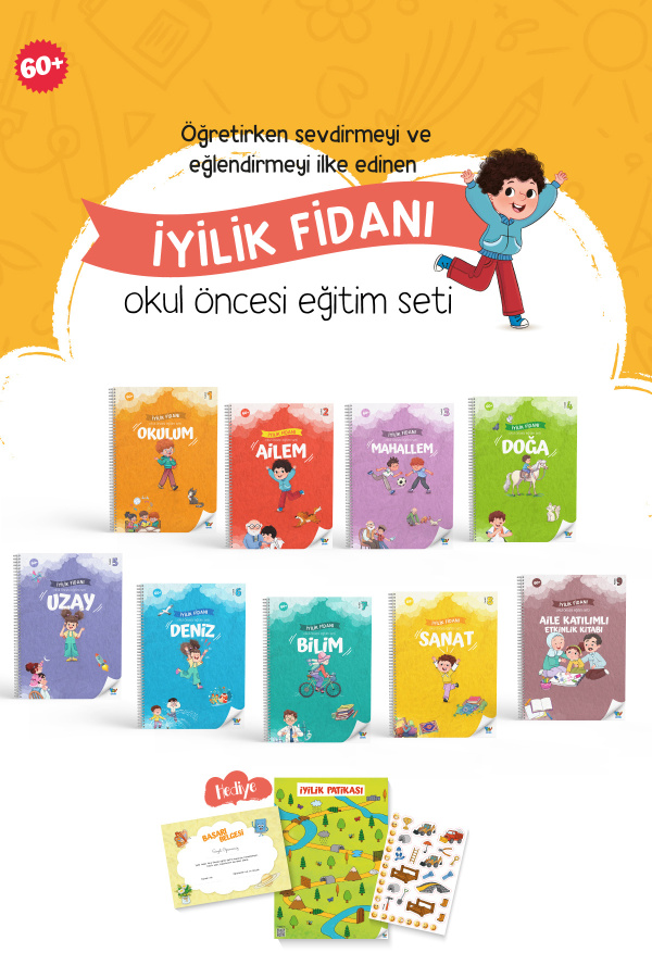 İyilik Fidanı Okul Öncesi Eğitim Seti 9 Kitap Set 