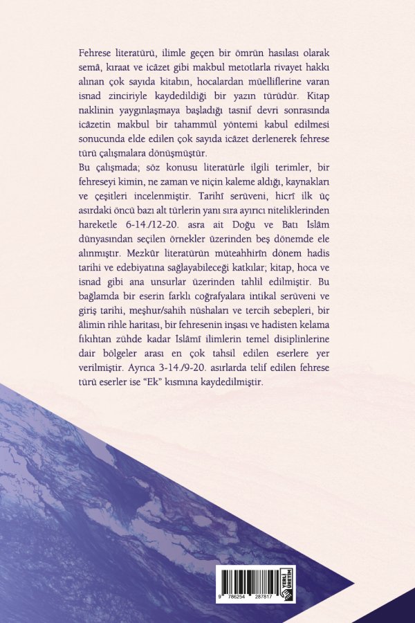 Hadis İlminde Fehrese Literatürü 