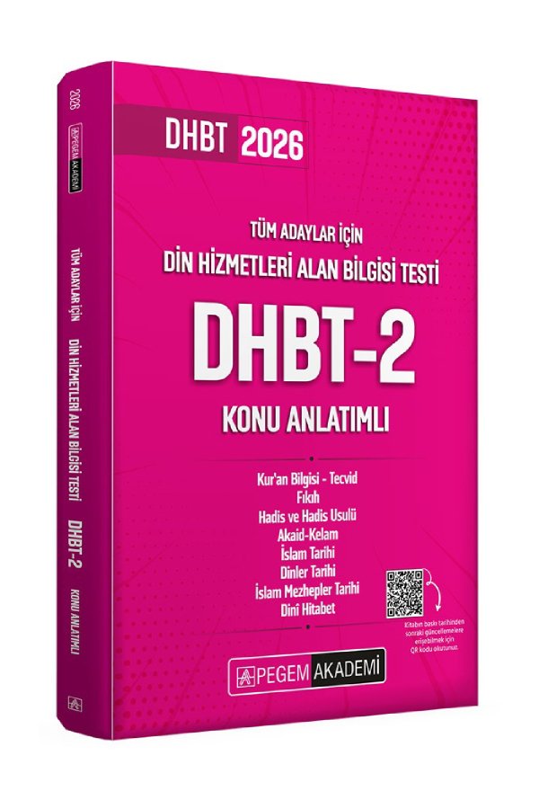 2026 Din Hizmetleri Alan Bilgisi Testi Dhbt 2 Konu Anlatımlı 