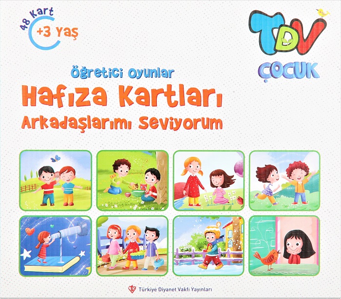 Öğretici Oyunlar Hafıza Kartları Arkadaşlarımı Seviyorum 