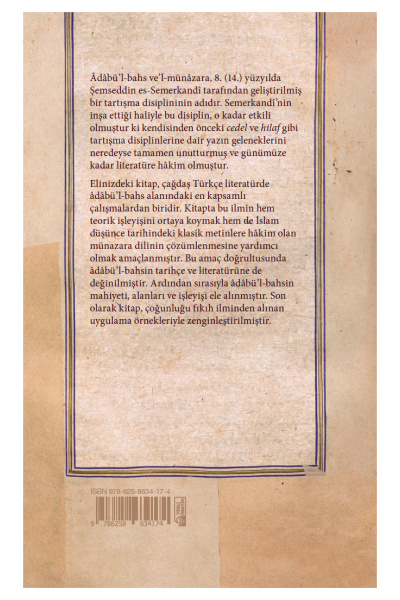 Tartışma Disiplini Adabül Bahs Vel Münazara