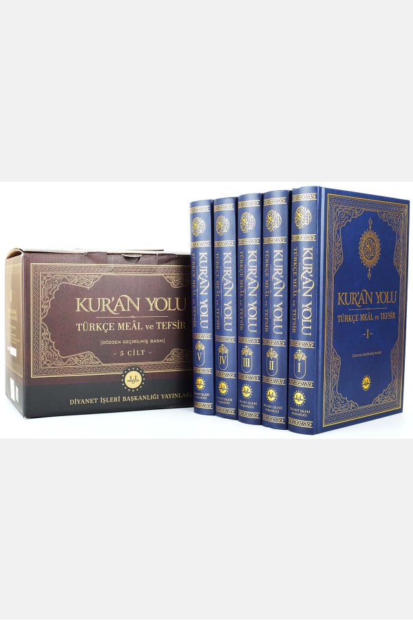 Kuran Yolu Türkçe Meal Ve Tefsir Orta Boy 5 Cilt Tk ( Yeni Baskı ) 