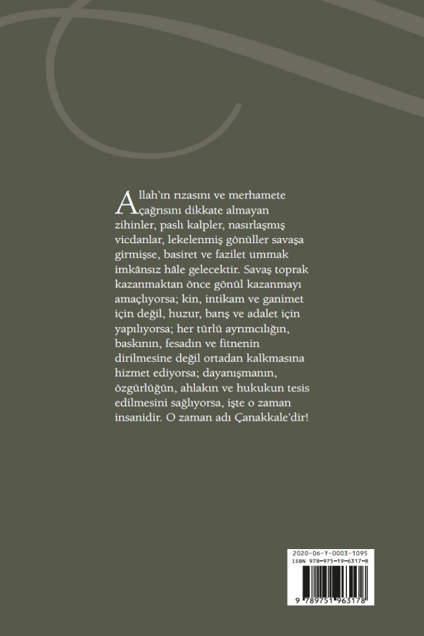 Bir Milletin Yeniden Dirilişi Çanakkale Karton Kapak 